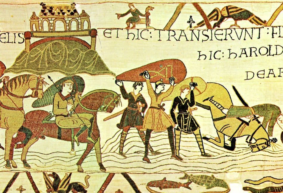 Tapisserie de Bayeux Norman Army Crosses The Couesnon Postcard