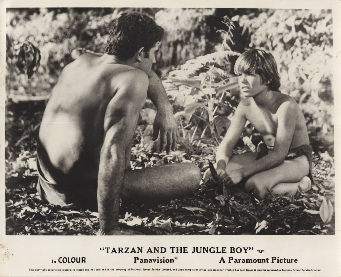 Tarzan & The Jungle Boy Rare Vintage Film 10x8 Lobby Card