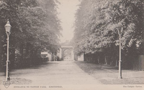 Tatton Park Knutsford Unique Series Rare Antique Postcard