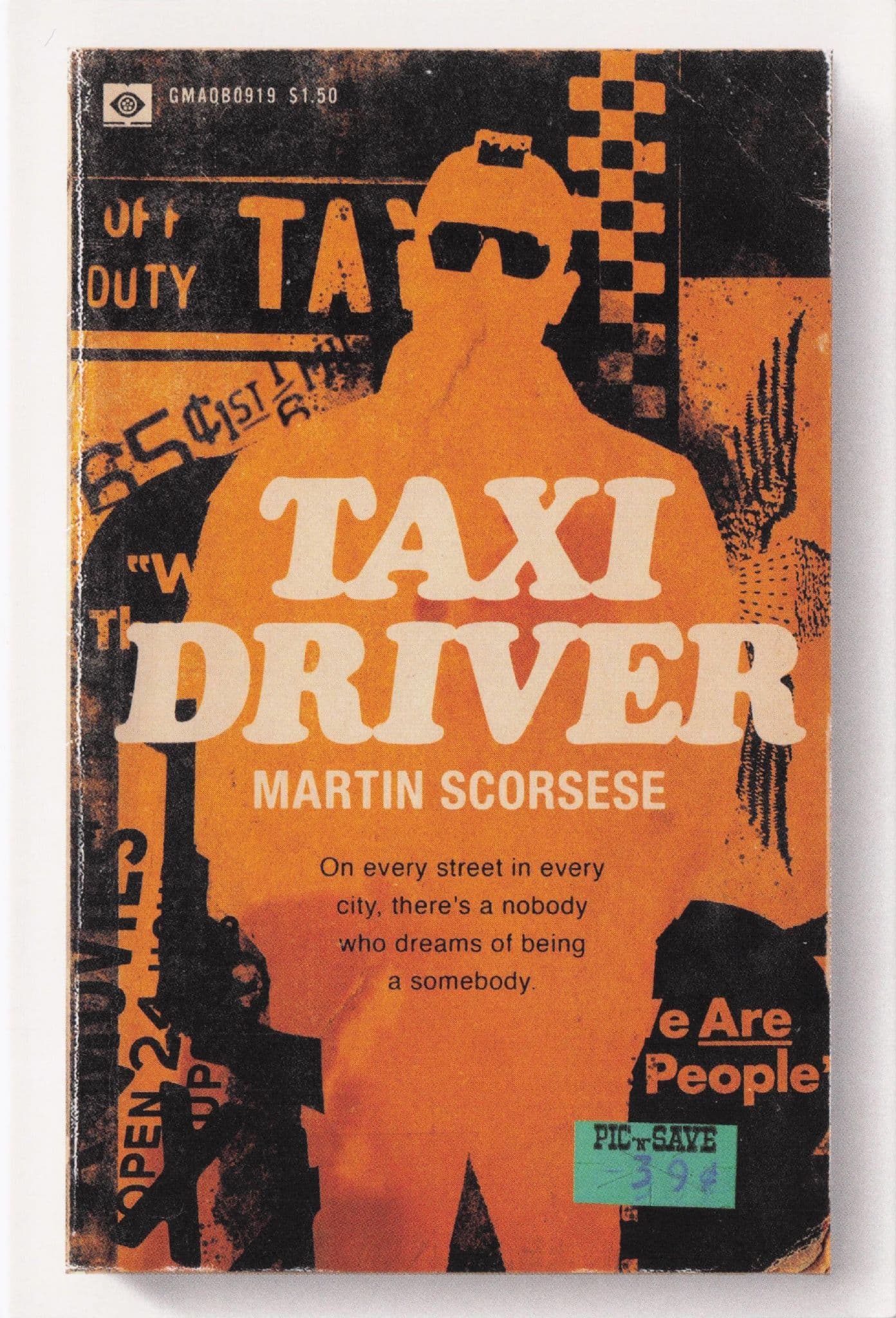 Taxi Driver Robert De Niro Martin Scorsese Film As Rare Old Book Cover Postcard