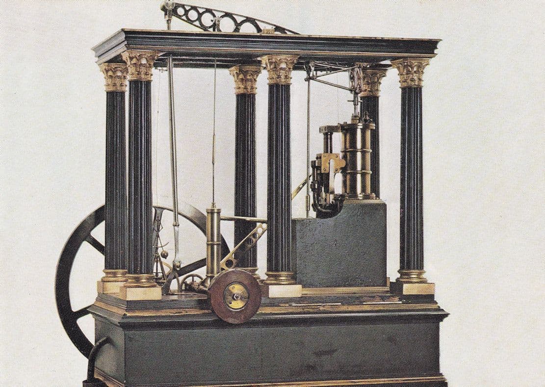 Technik Instrument Makers Model Six-Pillared Beam Engine 1820 Kendal Cumbria Postcard