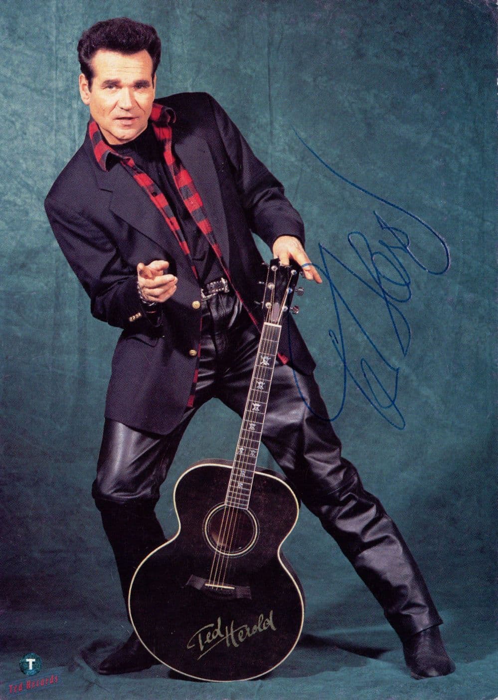 Ted Herold German Rock'n'Roll Rockabilly Singer Hand Signed Photo