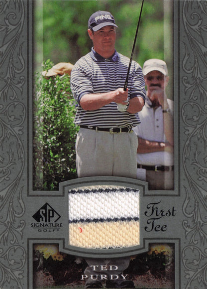 Ted Purdy First Tee SP 2005 Golf Upper Deck Relic Shirt Card