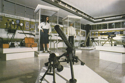 Tel Aviv Israeli WW2 Military Museum War Exhibition Guns Arabic Postcard