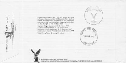 Tennyson AJ Snowball The Squadrons Of The Air Force RAF Hand Signed FDC