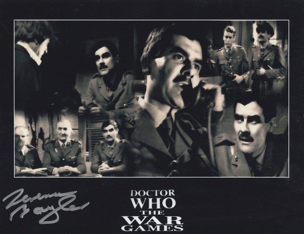 Terence Baylor in  War Games Dr Who Patrick Troughton Hand Signed Photo