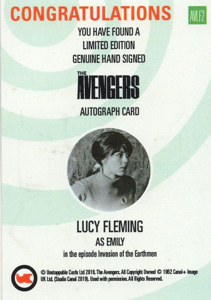 Terence Mountain The Avengers Hand Signed Autograph Card