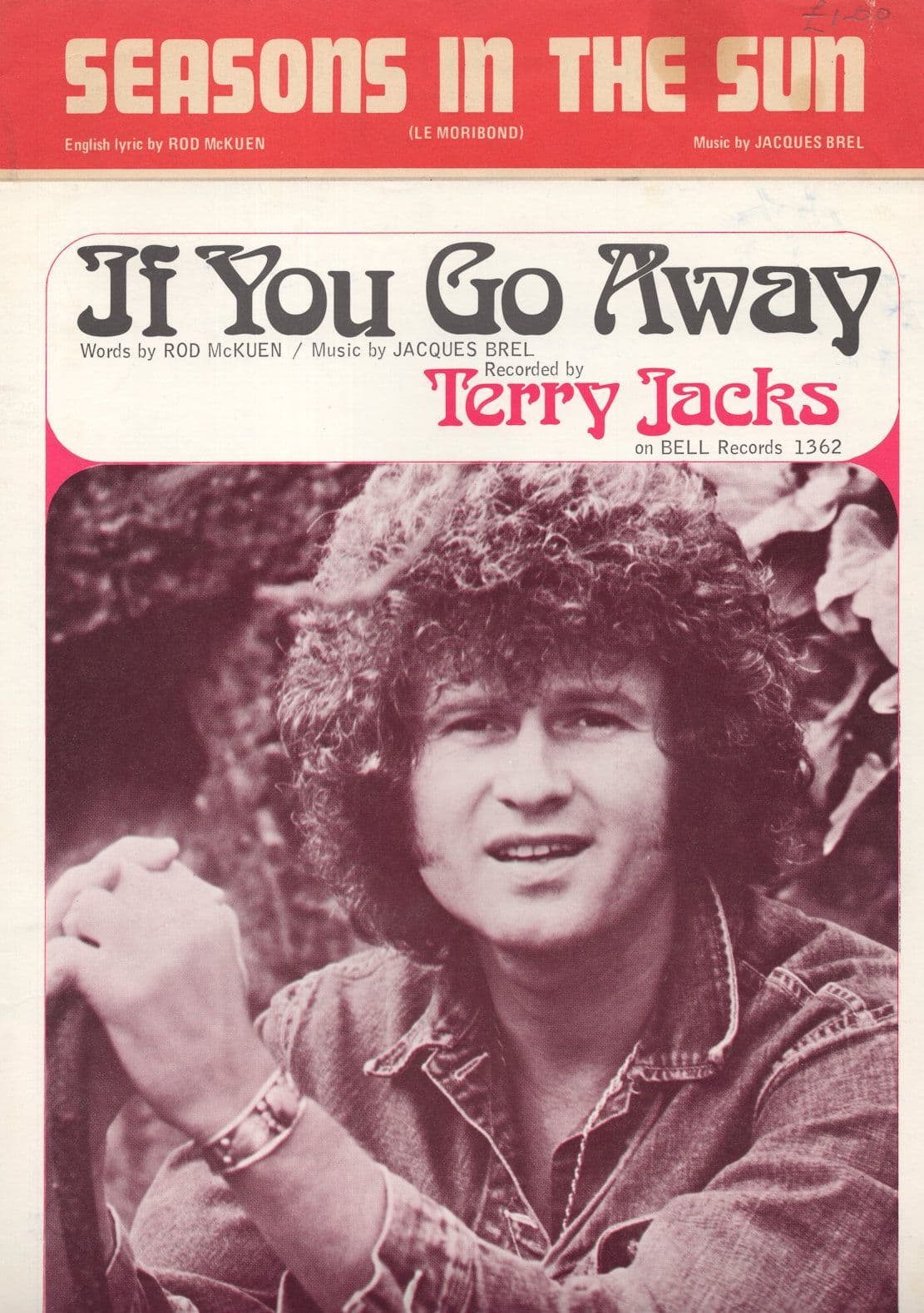 Terry Jacks If You Go Away Seasons In The Sun 2x Sheet Music