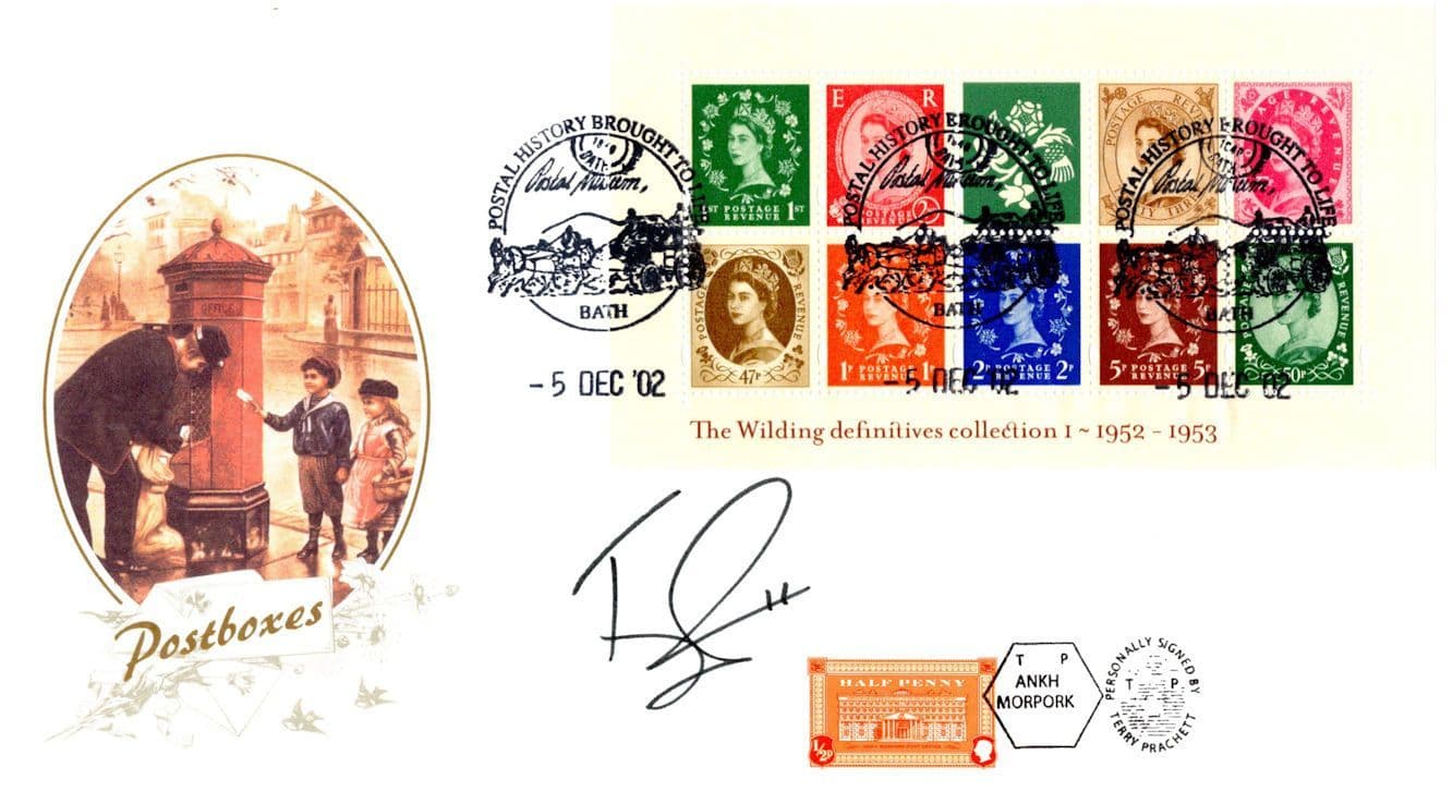 Terry Pratchett Book Author LTD TO 100 Certified Hand Signed FDC