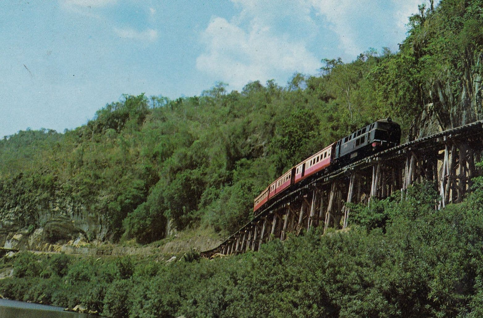 Thai Dead Railway Kanchanaburi Thailand Postcard