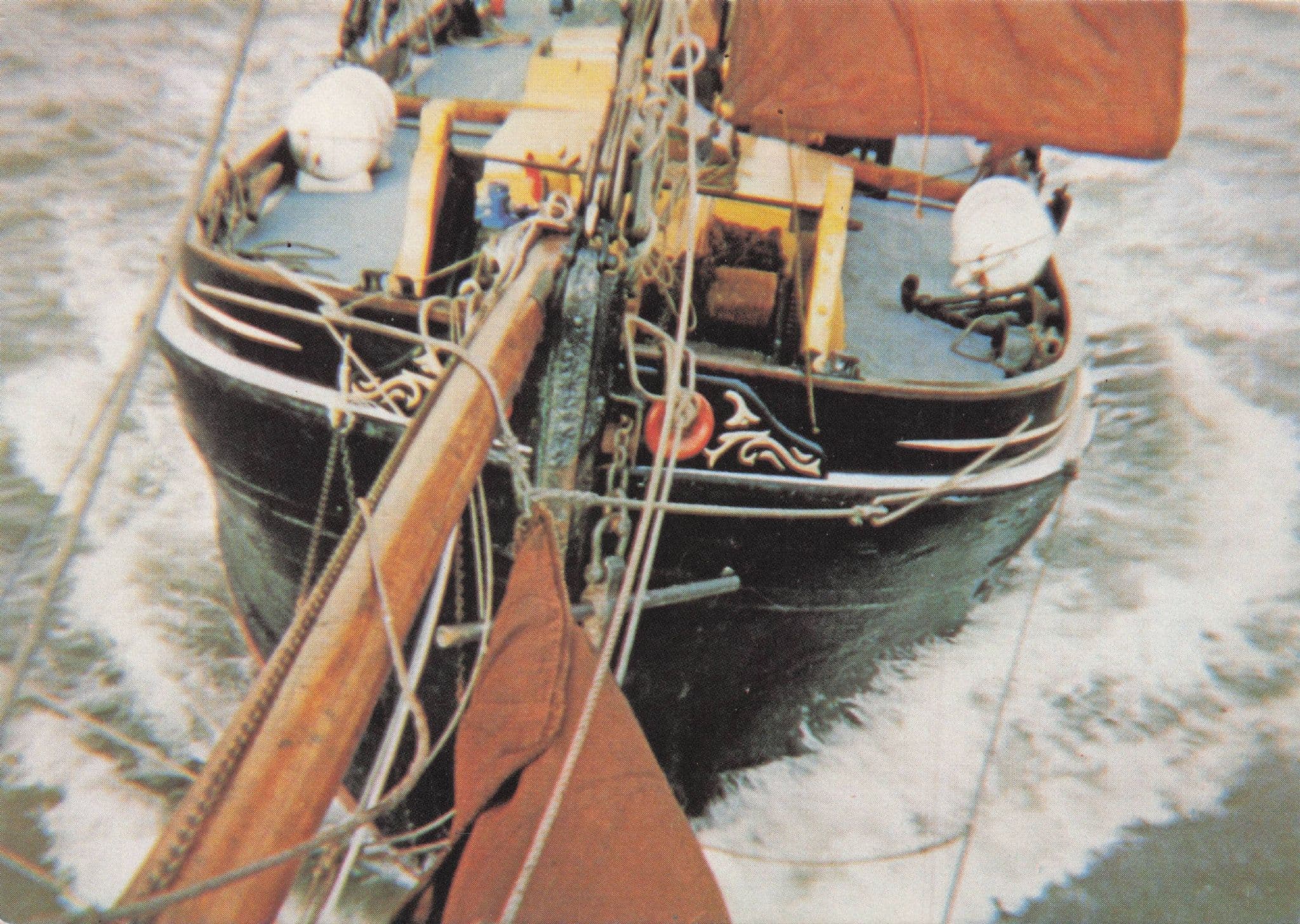 Thalatta Maldon Essex Sailing Boat On Adventure Cruise Postcard