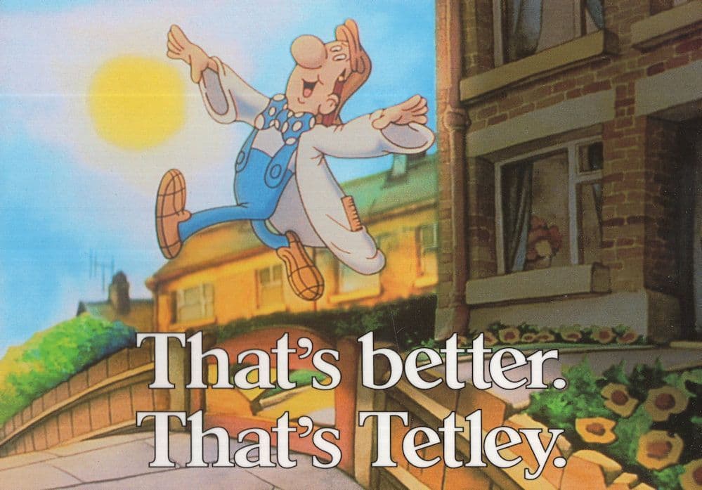Thats Better Thats Tetley Tea Advertising Postcard