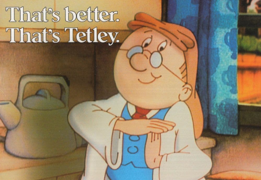 Thats Better Thats Tetleys Rare Tea Advertising Postcard