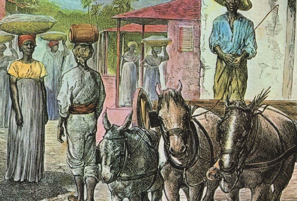 The Antilles In Time Gone By Painting Postcard