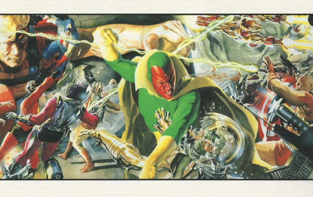 The Avengers & Mar-Vell Kree Skrull War Marvel Comic Book Postcard
