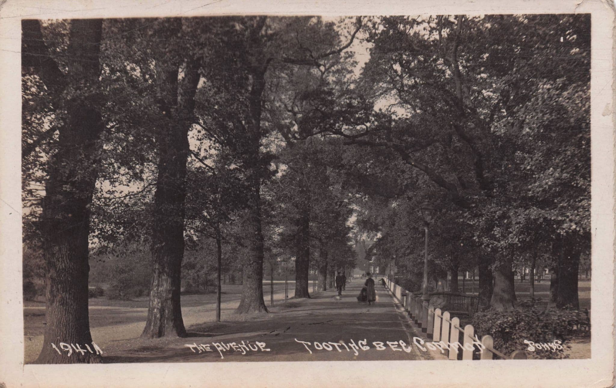 The Avenue Tooting Common London Old Real Photo Postcard