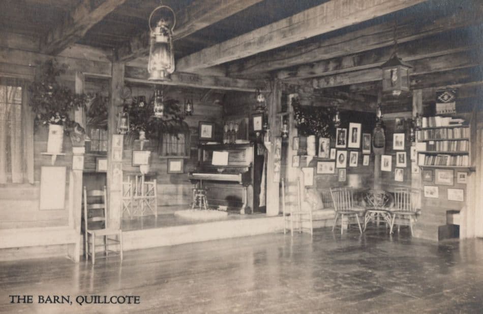 The Barn Quillcote Maine Old USA Real Photo Postcard