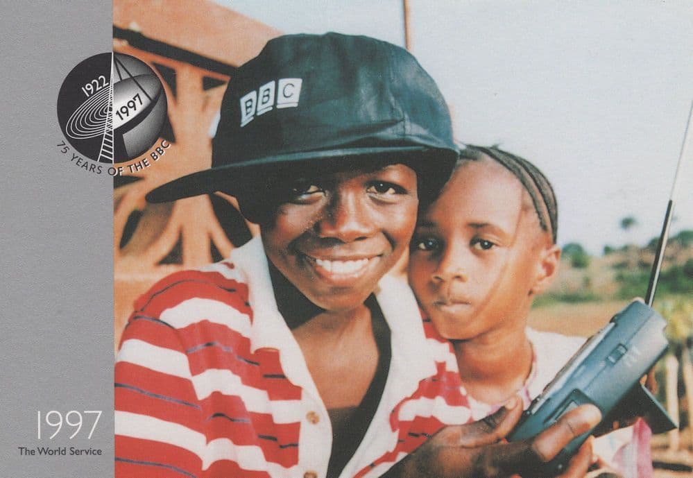 The BBC World TV News Service 1997 Advertising Postcard