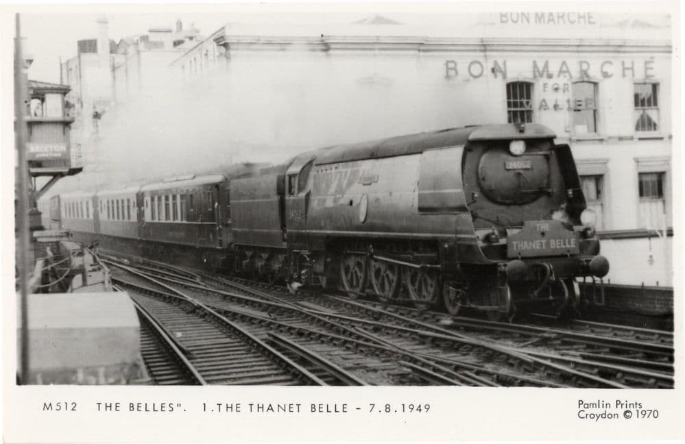 The Belles Old Thanet Train Kent Railway in 1949 RPC Postcard