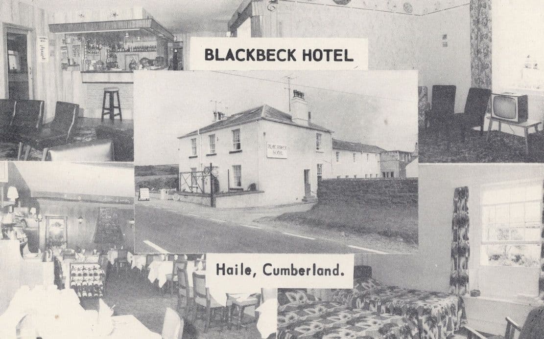 The Blackbeck Hotel Haile Cumbria Cumberland Old Postcard
