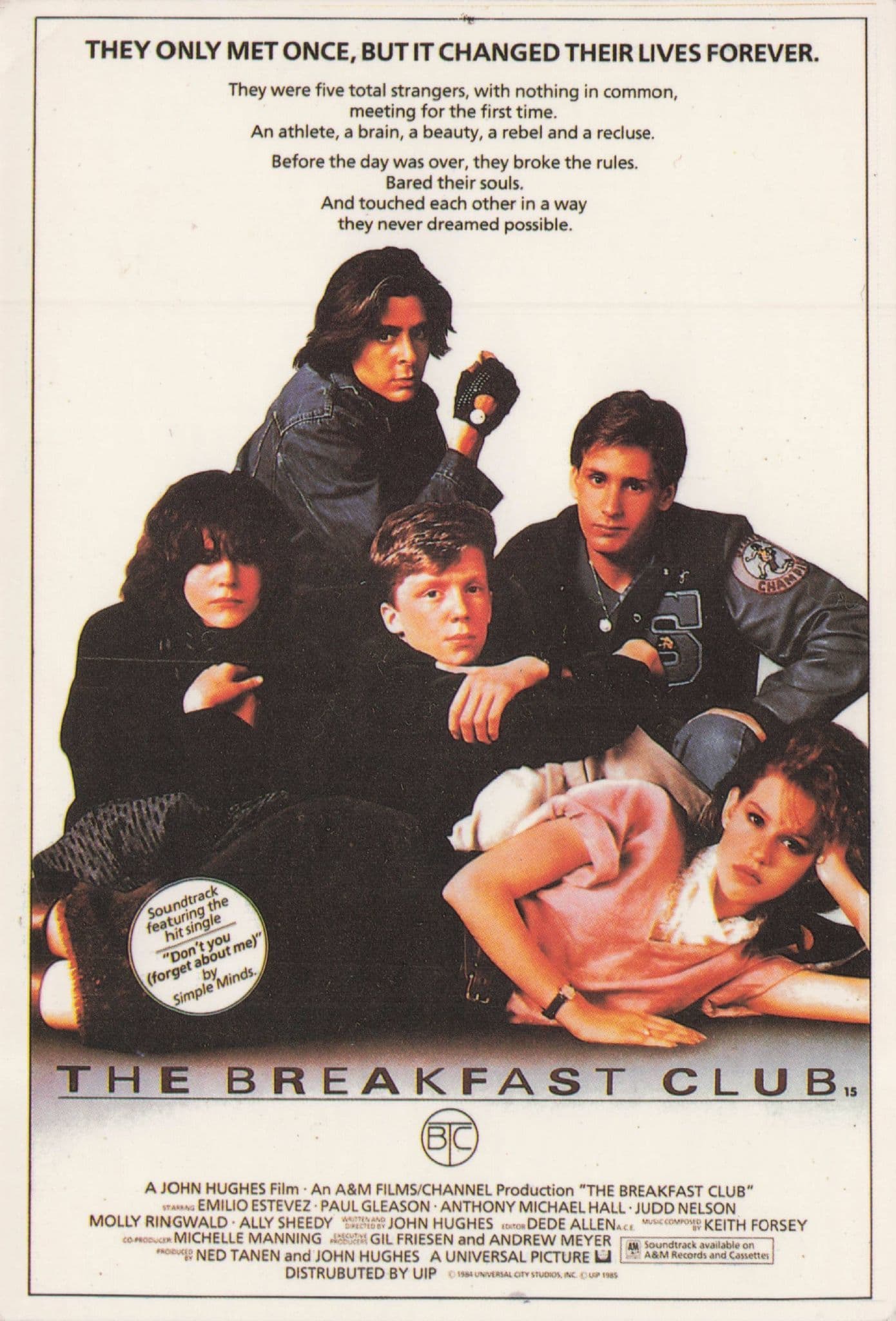 The Breakfast Club Film Poster Postcard