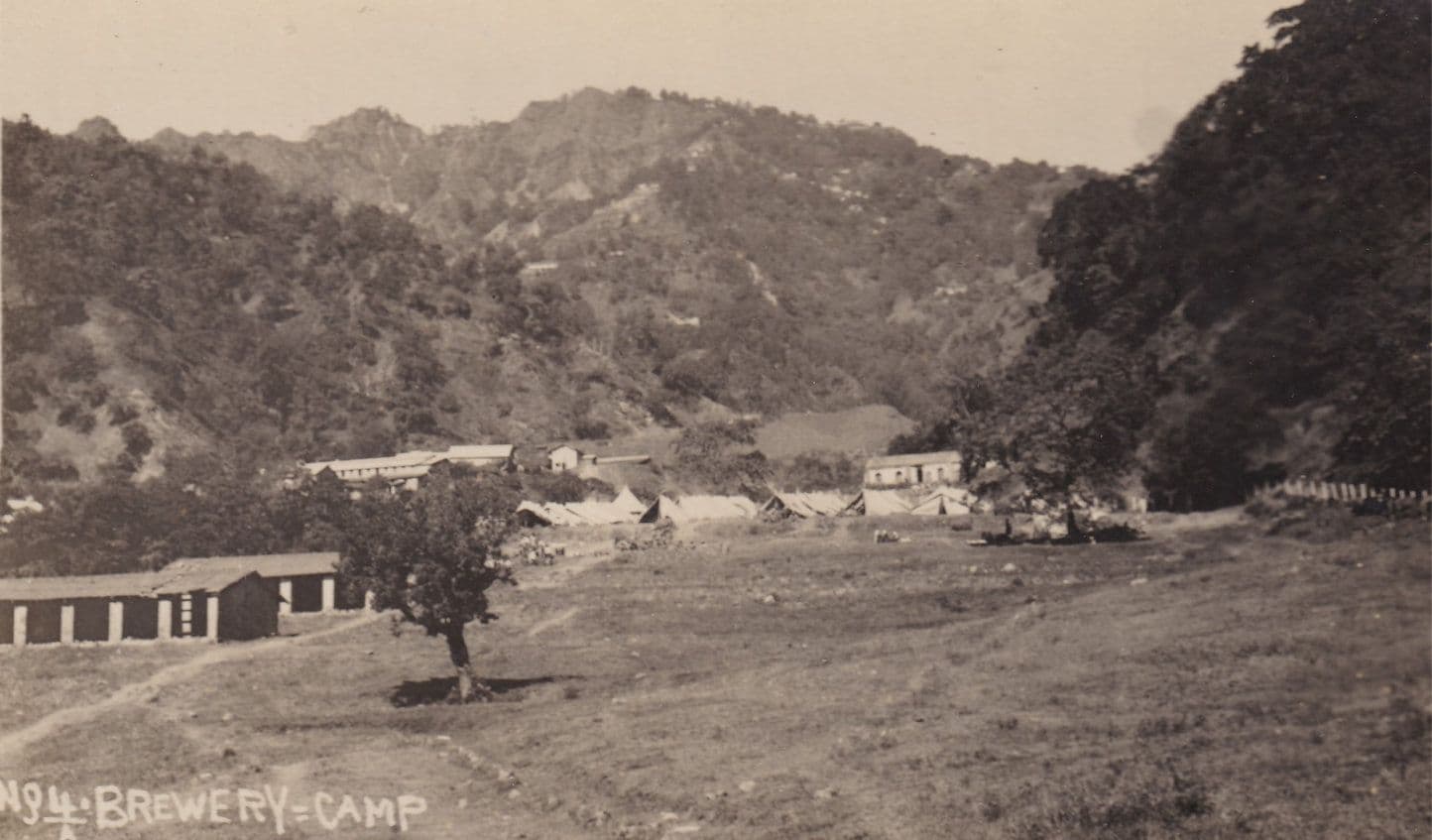 The Brewery Camp India Military Real Photo Old Postcard