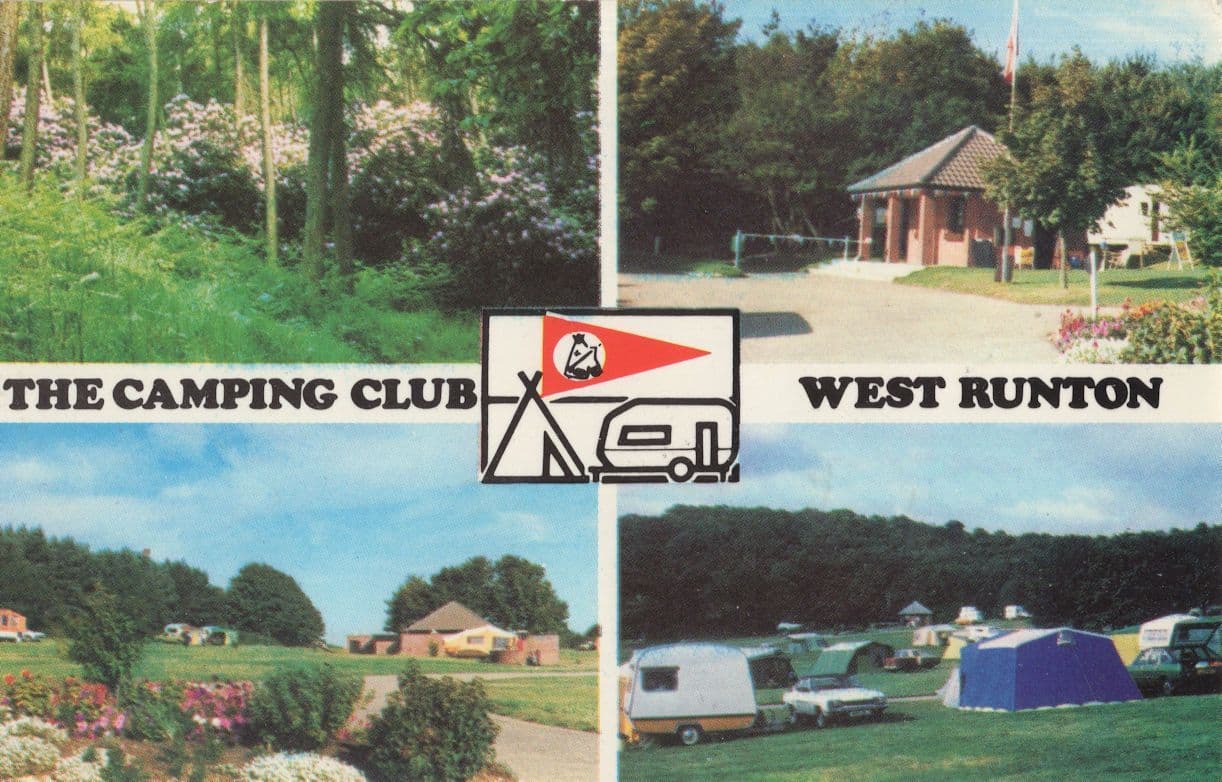 The Camping Club Caravan Site Ornings West Runton Norfolk Postcard