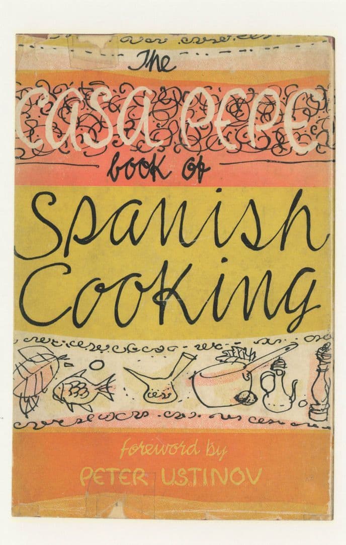 The Casa Pepe Book Of Spanish Cooking Peter Ustinov Book Postcard