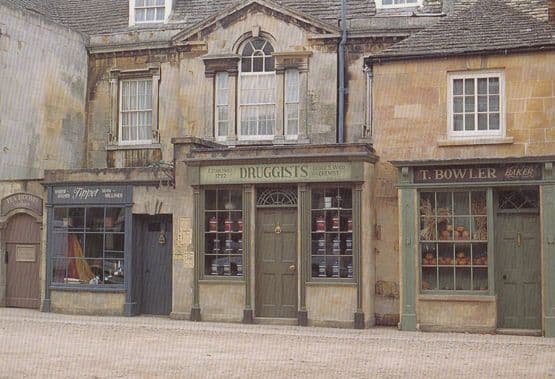 The Chemist Set Location Middlemarch BBC TV Show Stamford Lincolnshire Postcard