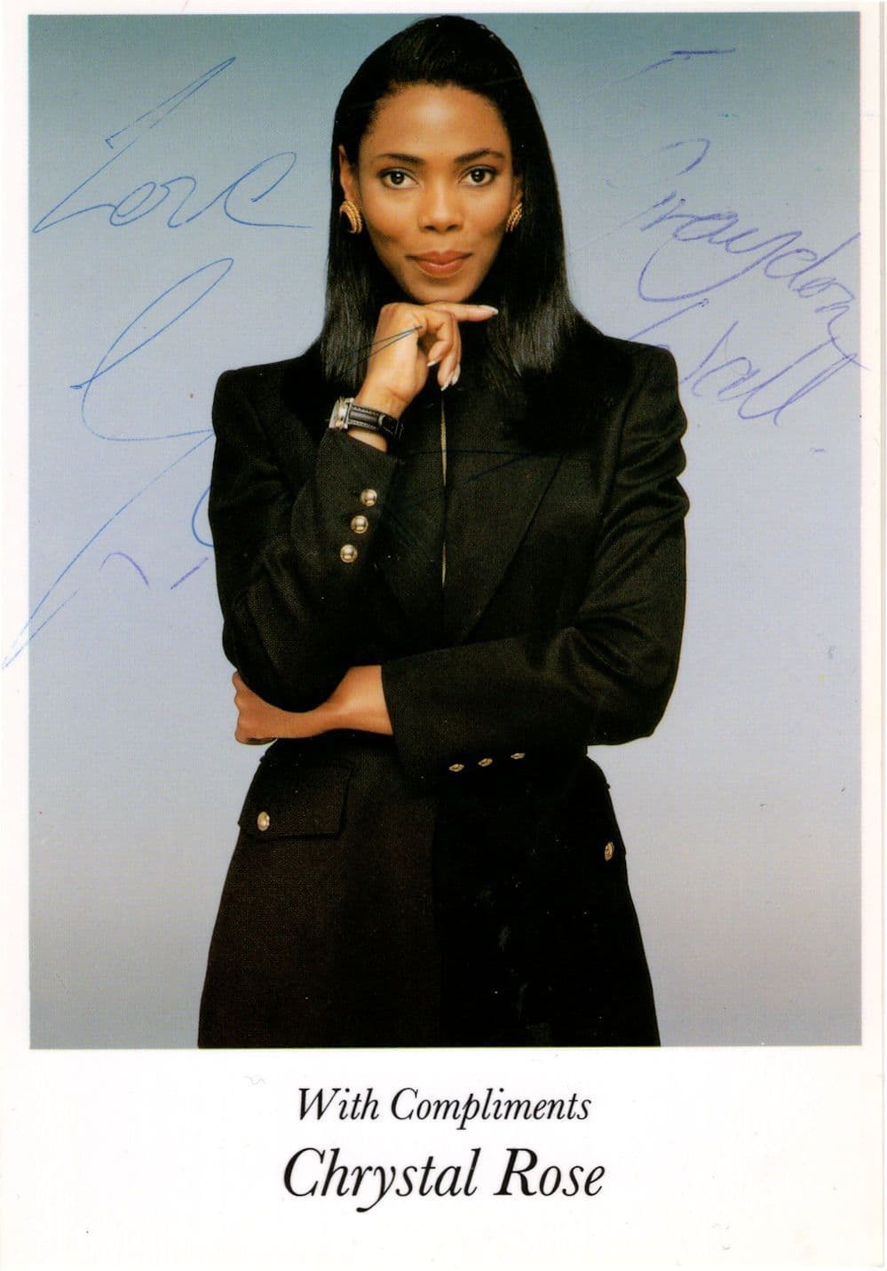 The Chrystal Rose Show 1999 Eurovision Song Contest Precious Hand Signed Photo