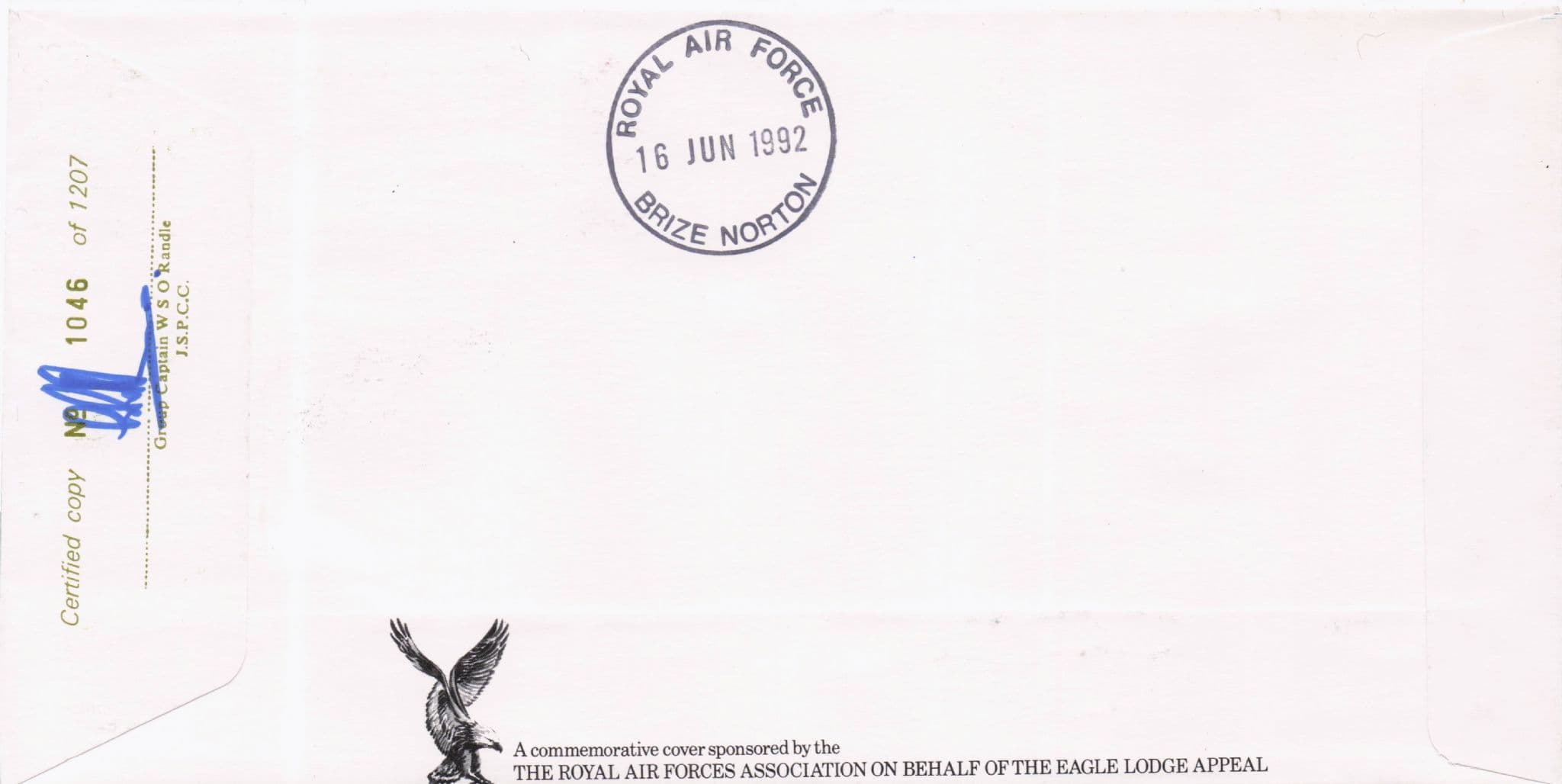 The Civil War PD Scoffham The Squadrons Of The RAF Hand Signed FDC