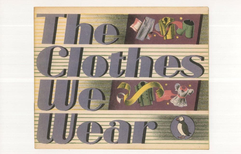 The Clothes We Wear 1947 Puffin Book Postcard