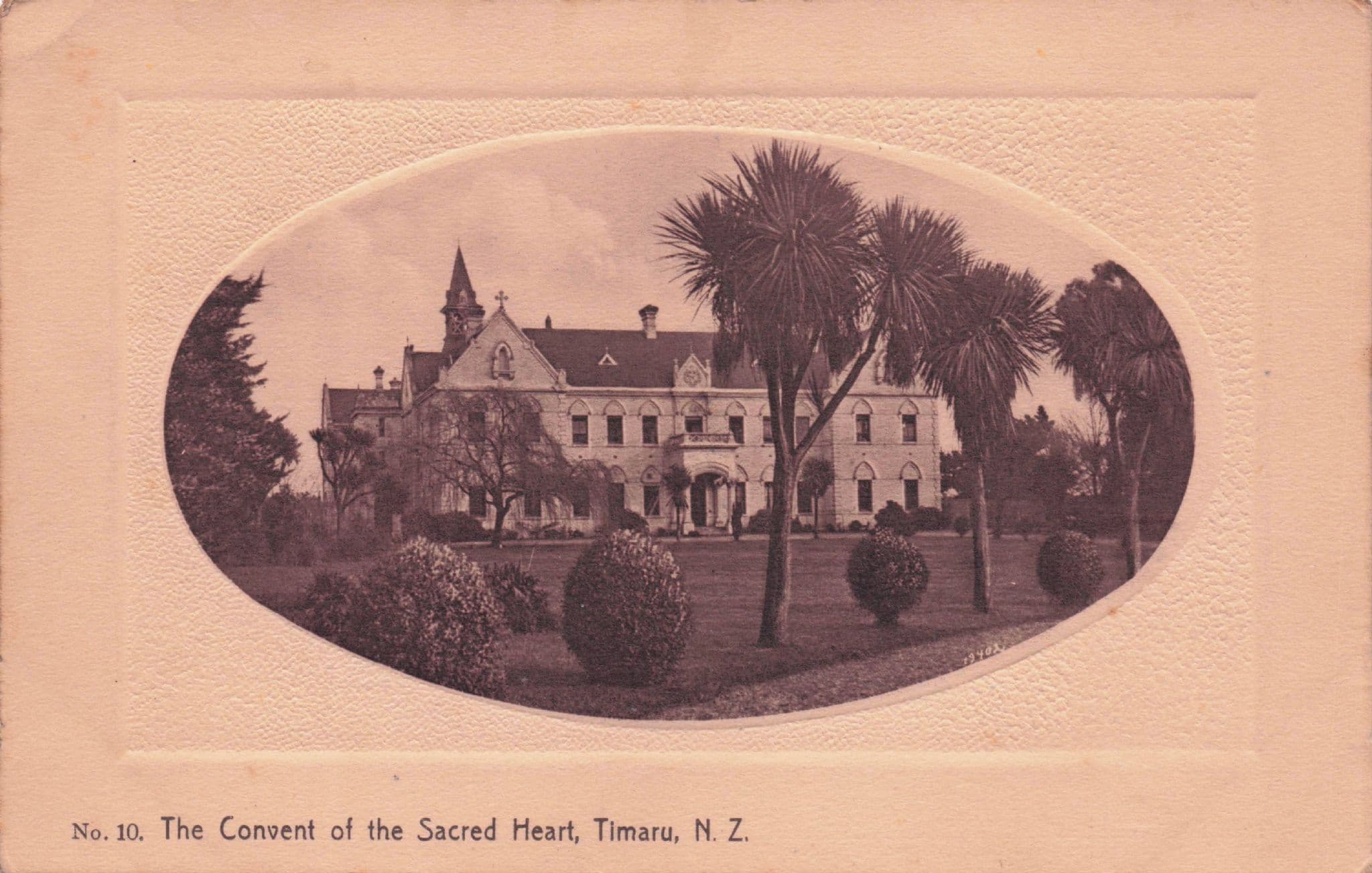 The Convent Of The Sacred Heart Timaru New Zealand Old Postcard