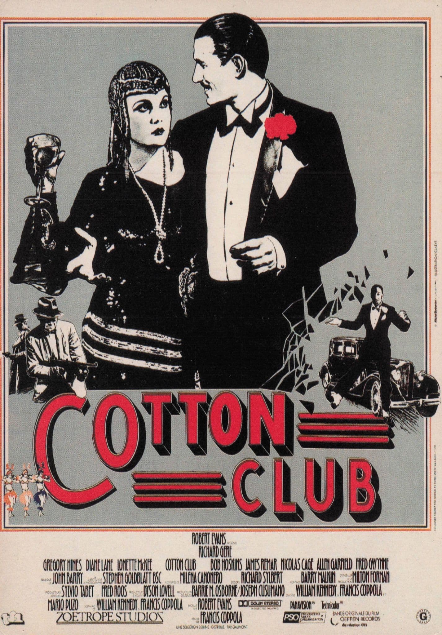 The Cotton Club Film Cinema First Release Poster Postcard