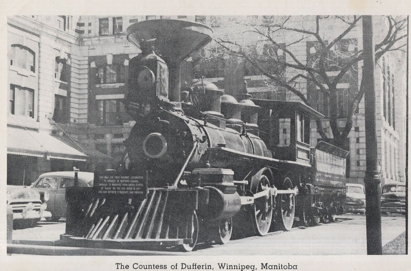 The Countess of Dufferin Winnipeg Manitoba Old USA Train Postcard