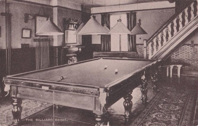 The Craig-Y-Don Billiards Room Llandudno Welsh Old Postcard
