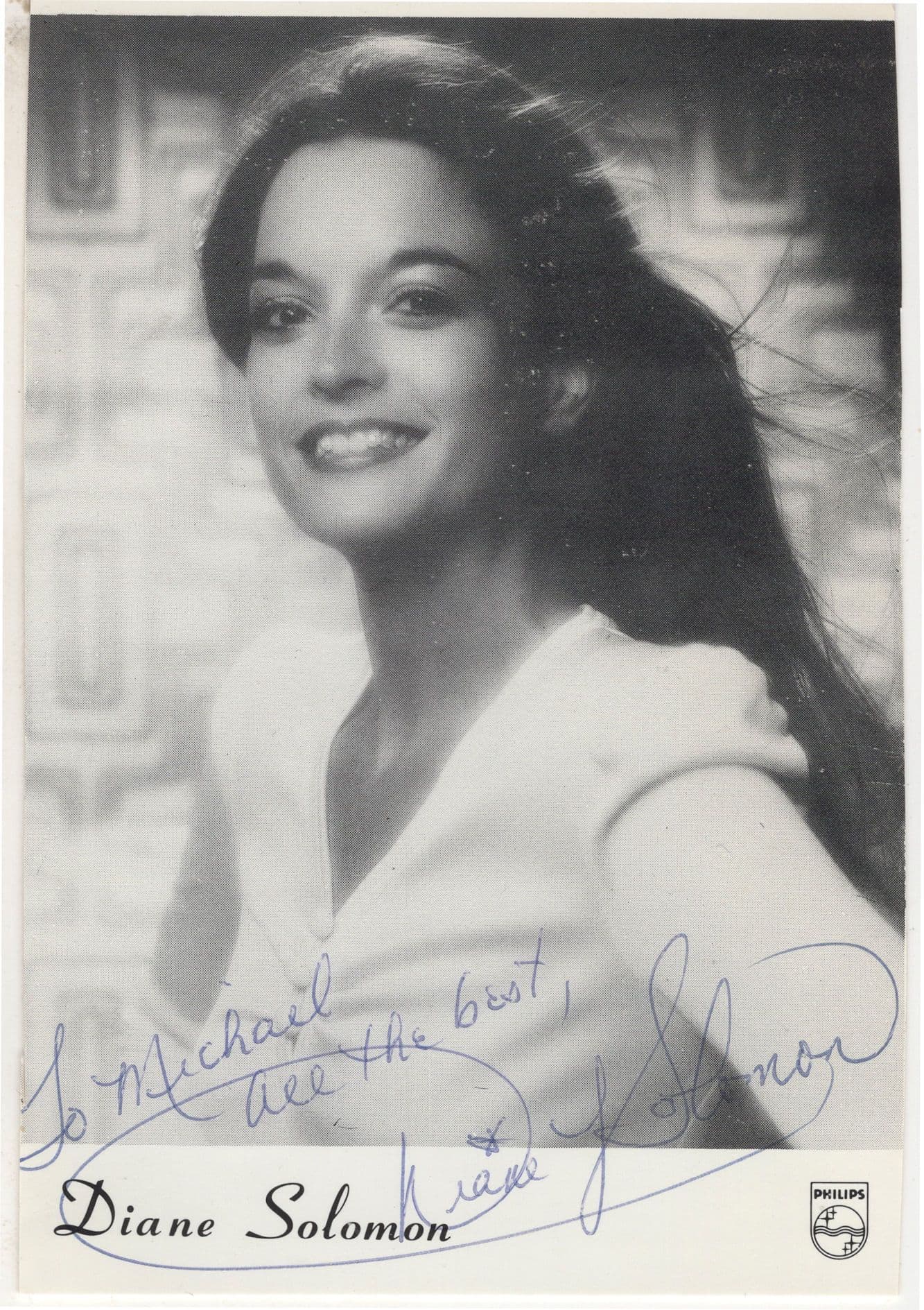 The Diane Solomon BBC Show Eurovision Song Contest Hand Signed Photo