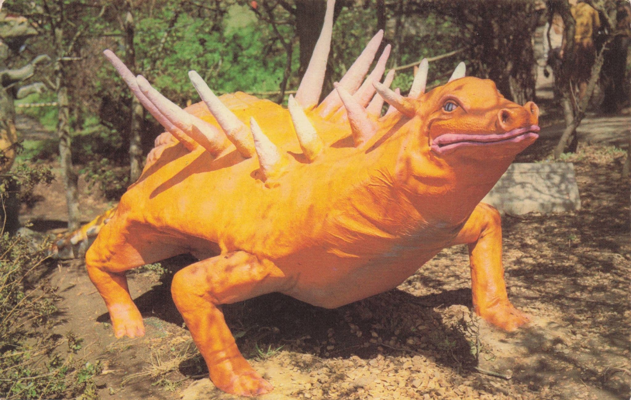 The Dinosaur Prehistoric Park Blackgang Isle of Wight Postcard