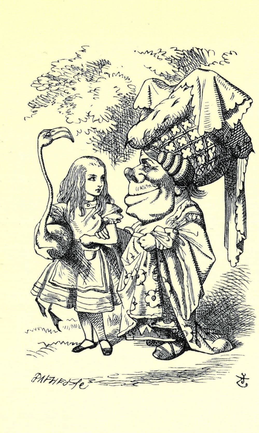 The Duchess Alices Adventures In Wonderland Book Postcard