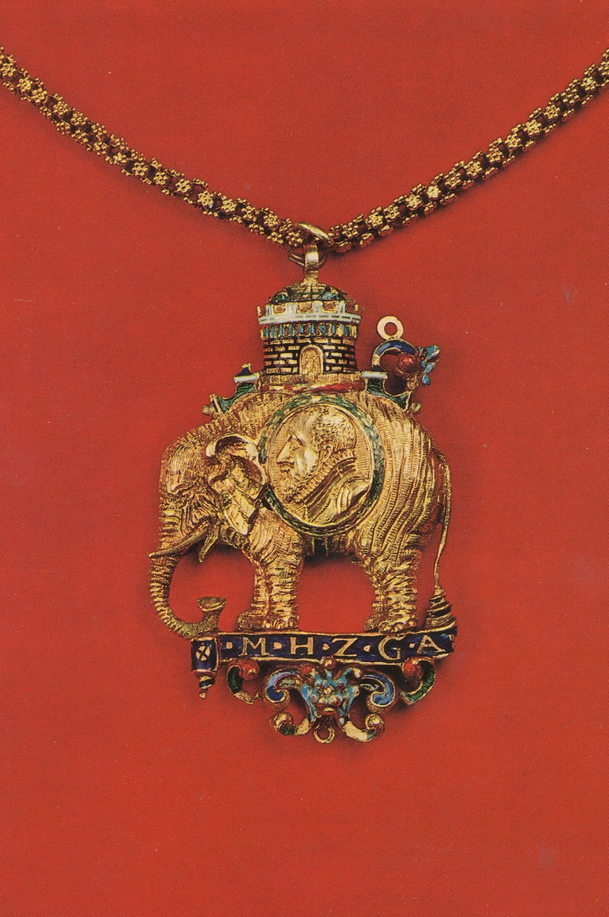 The Earliest 1500s Elephant Order Antique Jewellery Postcard