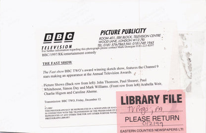 The Fast Show with Channel 9 Stars 1997 BBC TV Press Photo