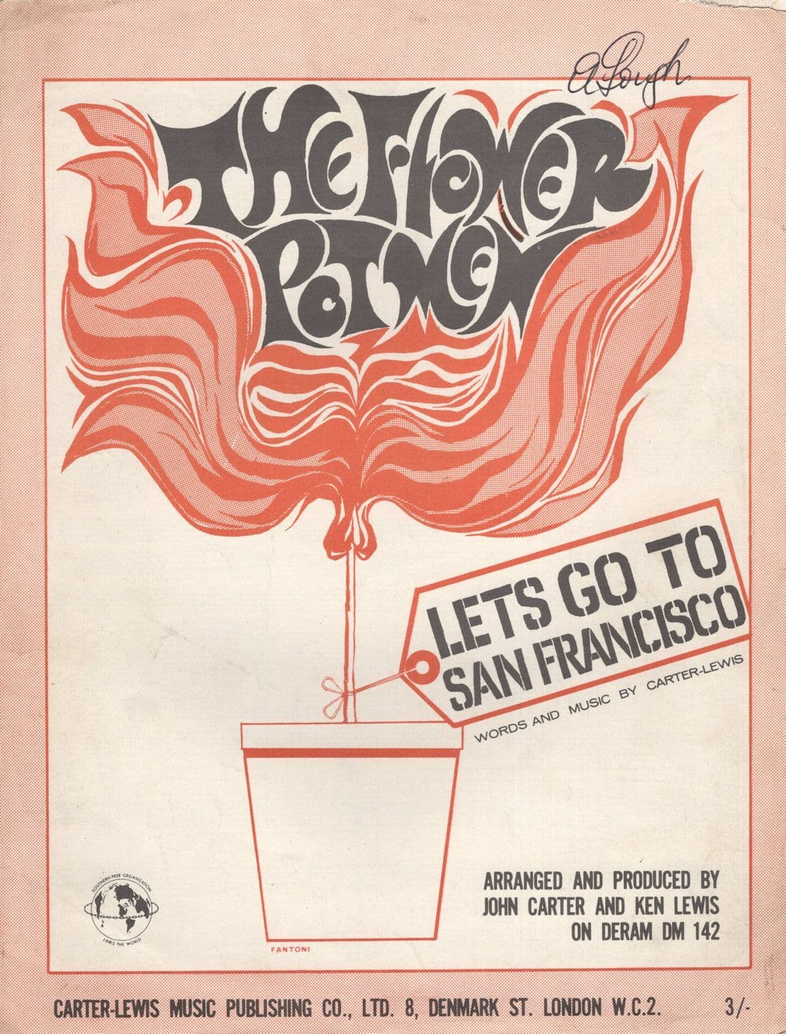 The Flower Pot Men Lets Go To San Francisco Sheet Music