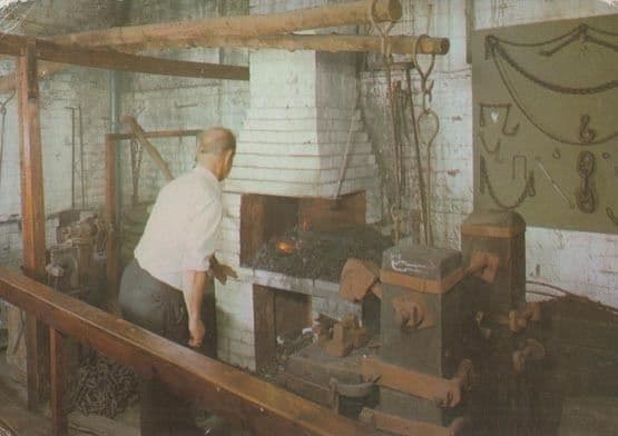 The Forge Fireplace West Midlands Dudley Museum Postcard