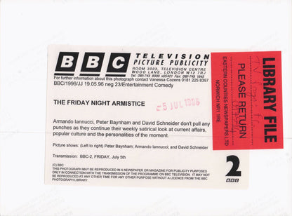 The Friday Night Armistice BBC Political Satire TV Show Press Photo