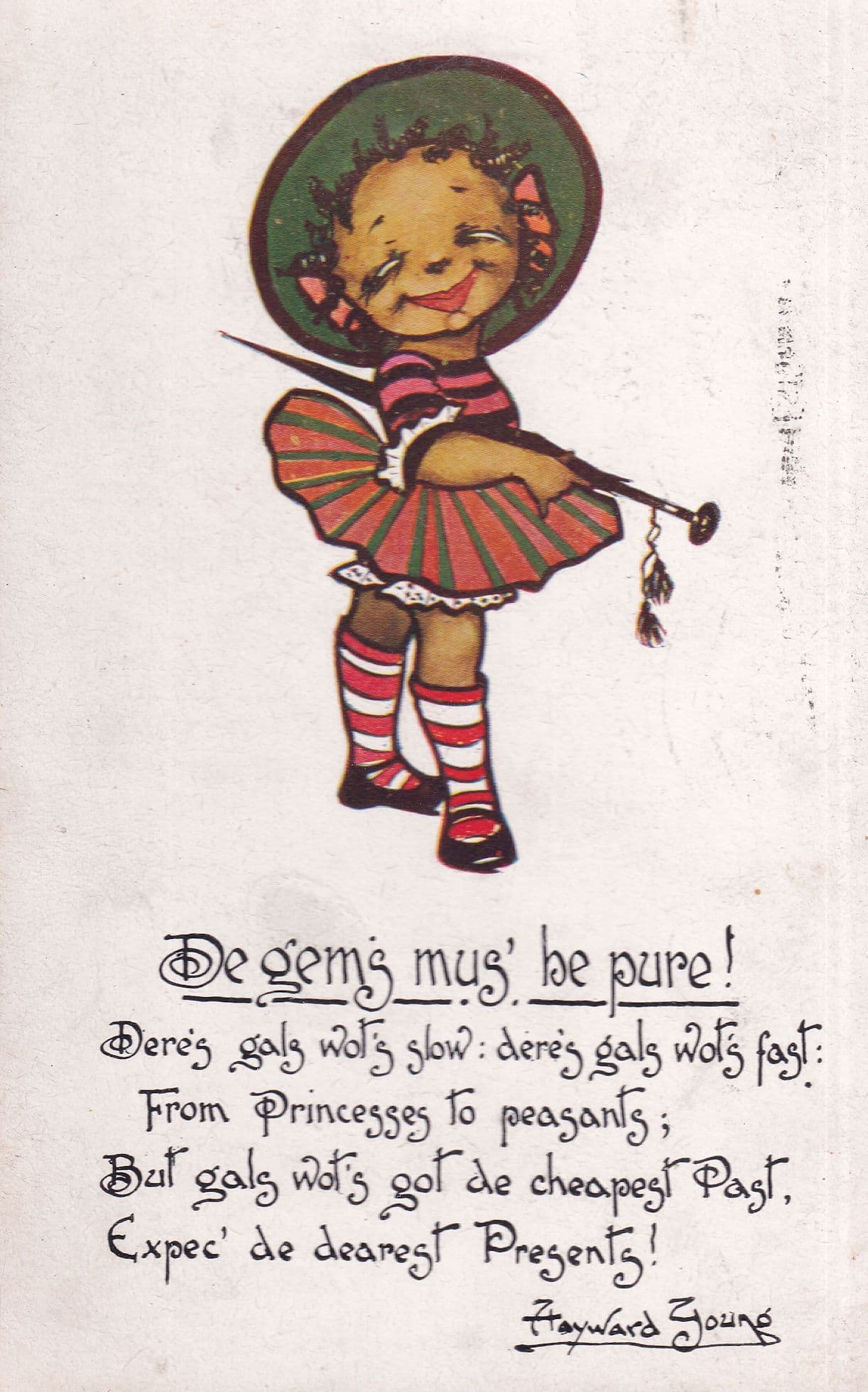 The Gems Must Be Pure Jewellery Hunting WW1 Comic Postcard