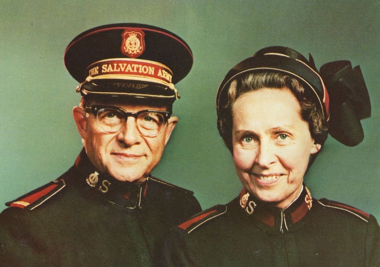 The General & Mrs Arnold Brown Salvation Army Rare Postcard