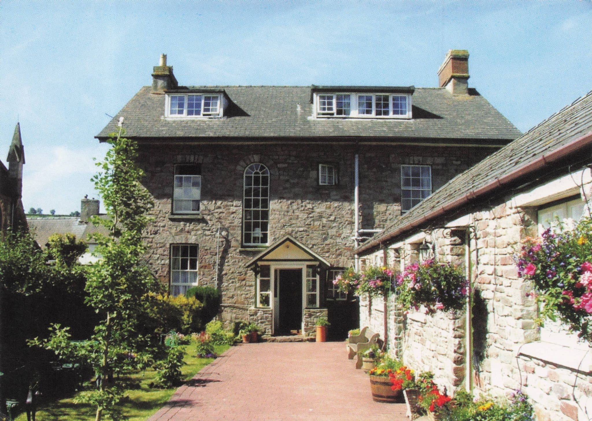 The Grange Hotel Guest House Brecon Wales Postcard