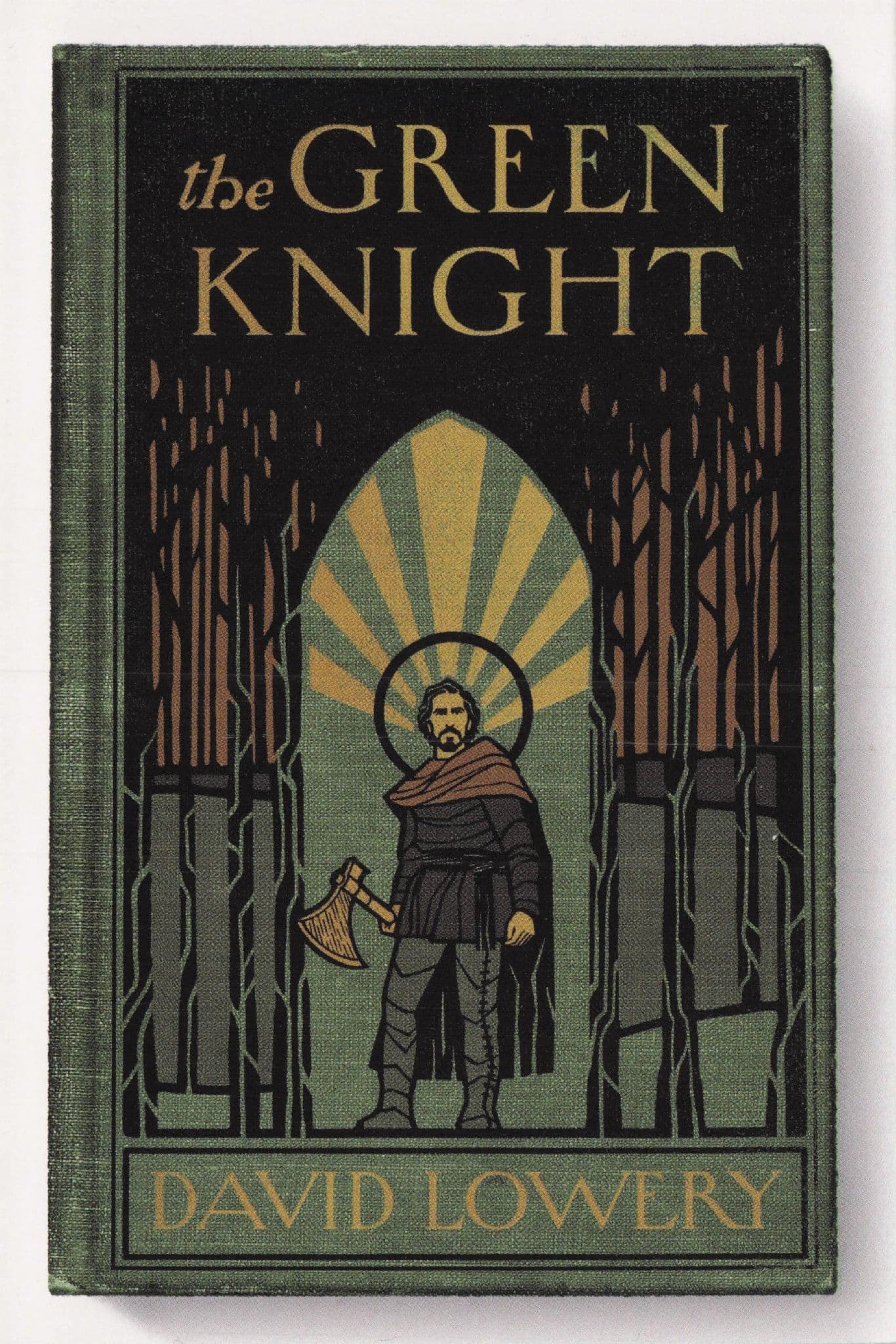 The Green Knight King Arthur Film Movie As Rare Old Book Cover Postcar