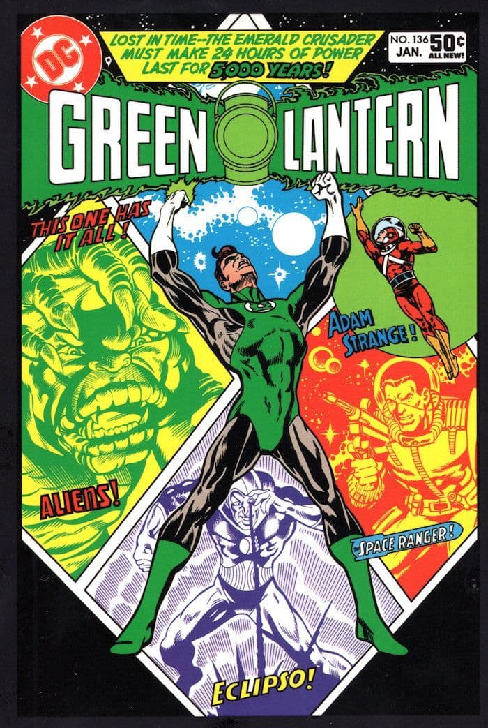 The Green Lantern Space Ranger Eclipse No 134 Comic Book Postcard