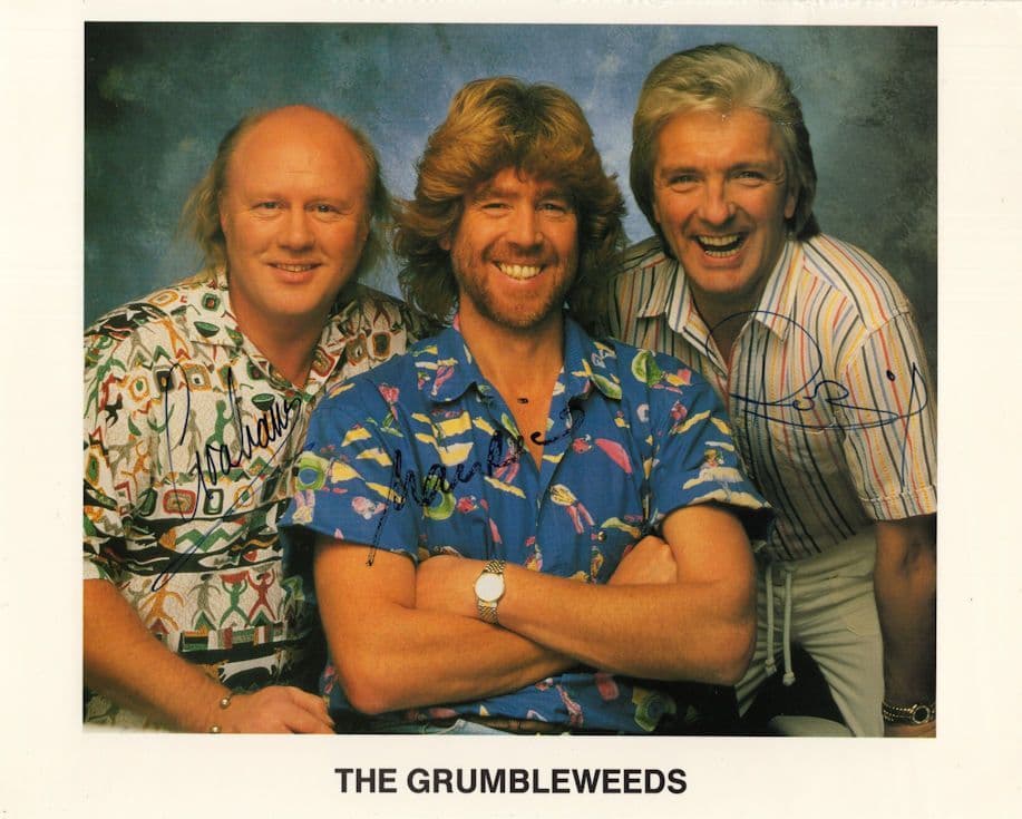 The Grumbleweeds Comedians TRIPLE Large 10x8 Hand Signed Photo